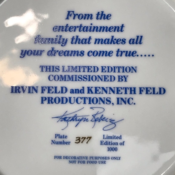 Ringling Bros & Barnum & Bailey Circus Walt Disney Vintage 90’s Collection Plate - Picture 4 of 4